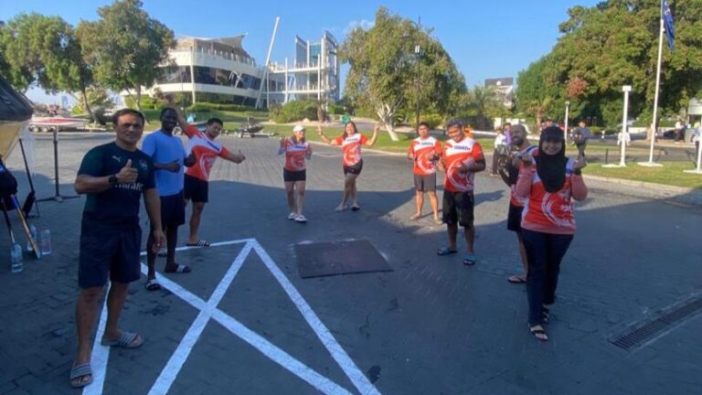 Desert Falcons EDBF Small Training: Morning Energy in Orange!