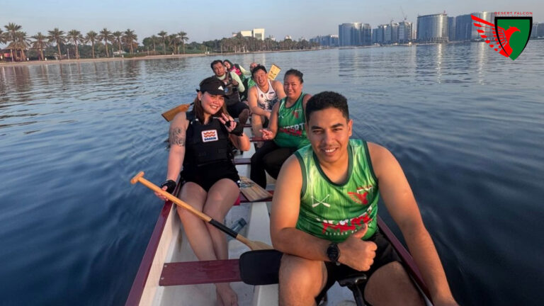 Desert Falcons Green Jersey Training: Early Morning Paddles and Team Spirit!