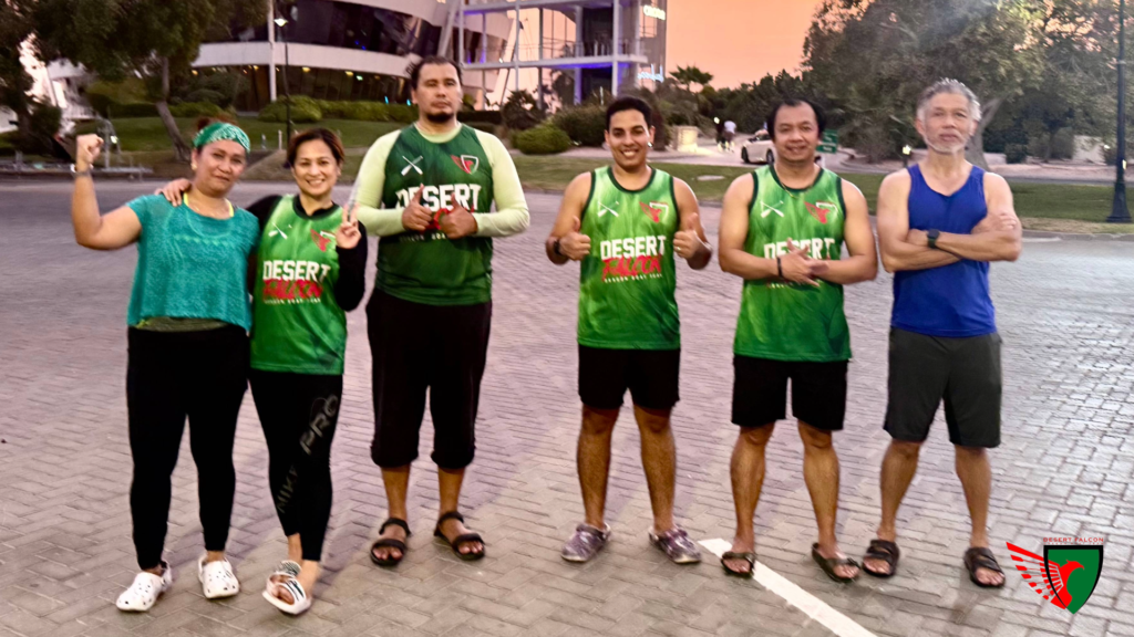 Desert Falcons dragon boat practice attendance