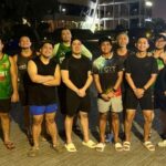 Dragon boat evening training in Dubai with Desert Falcon crew