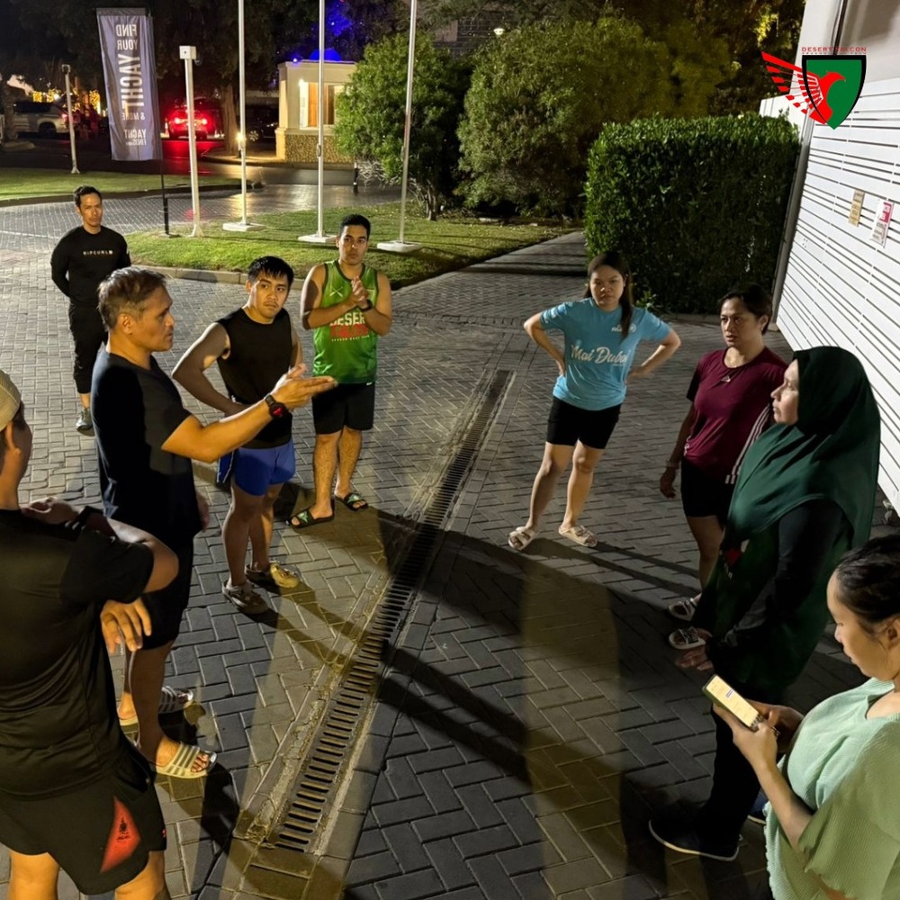 Dubai dragon boat training at Deira Creek